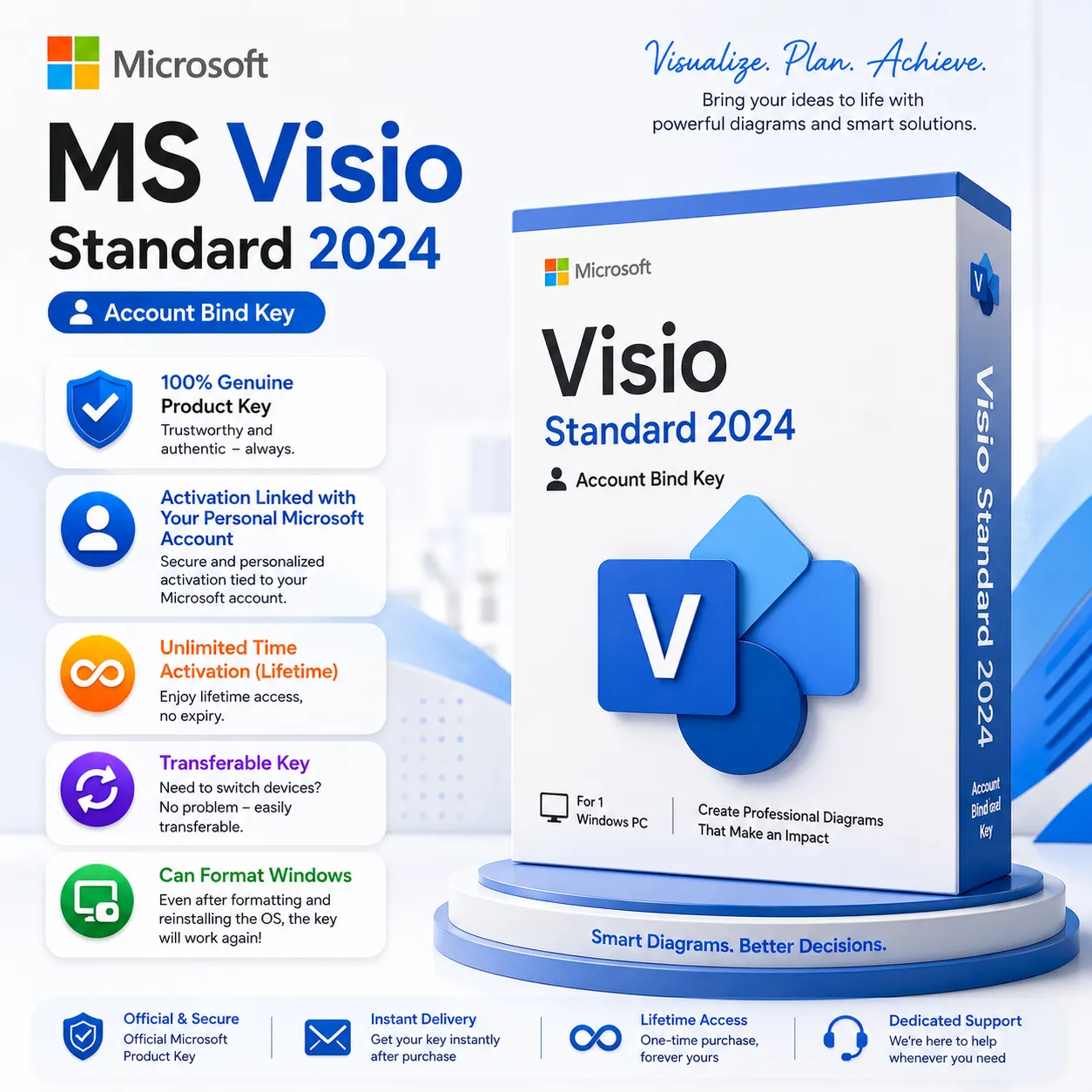 MS Visio Standard 2024 (Account Bind Key)