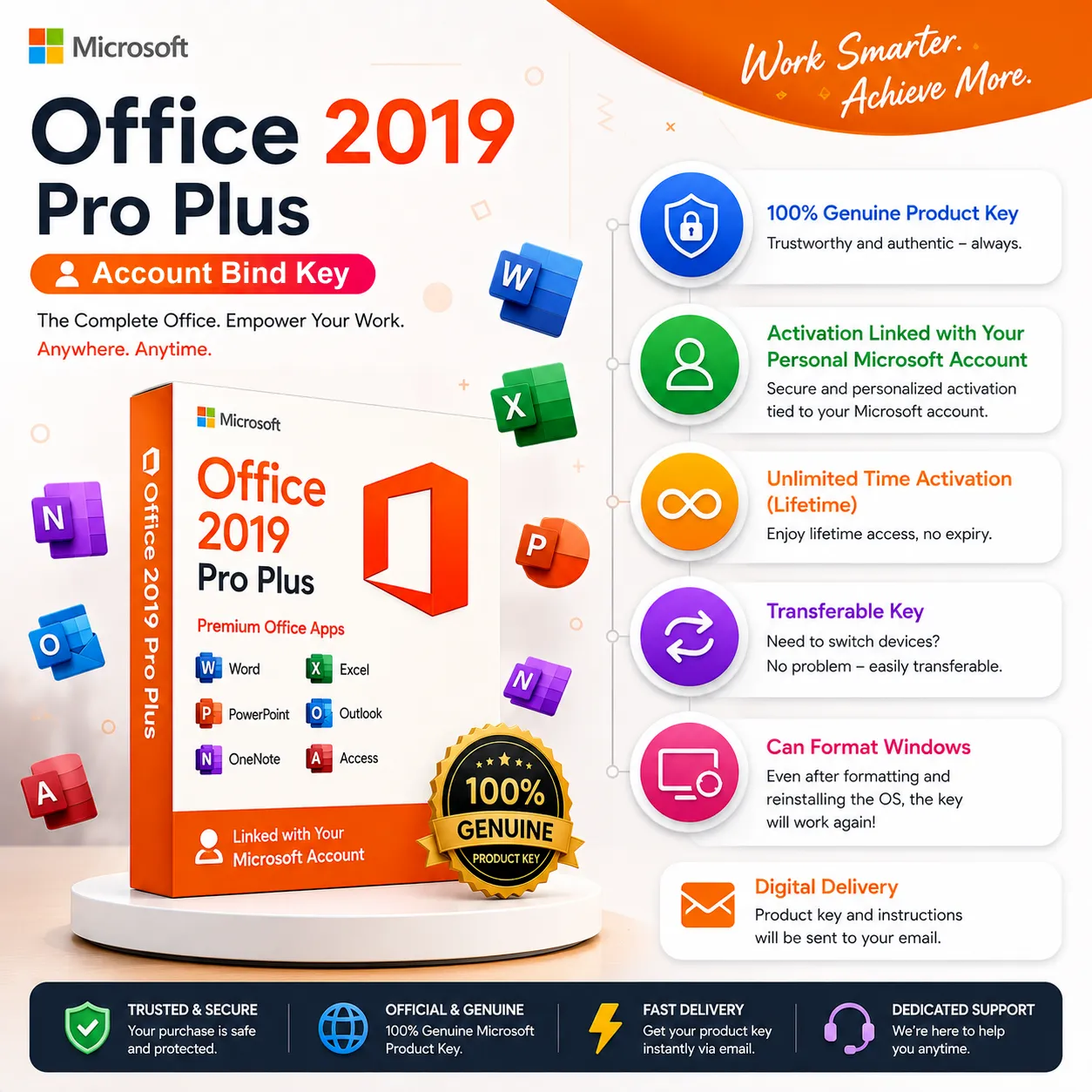 Office 2019 Pro Plus (Account Bind Key)