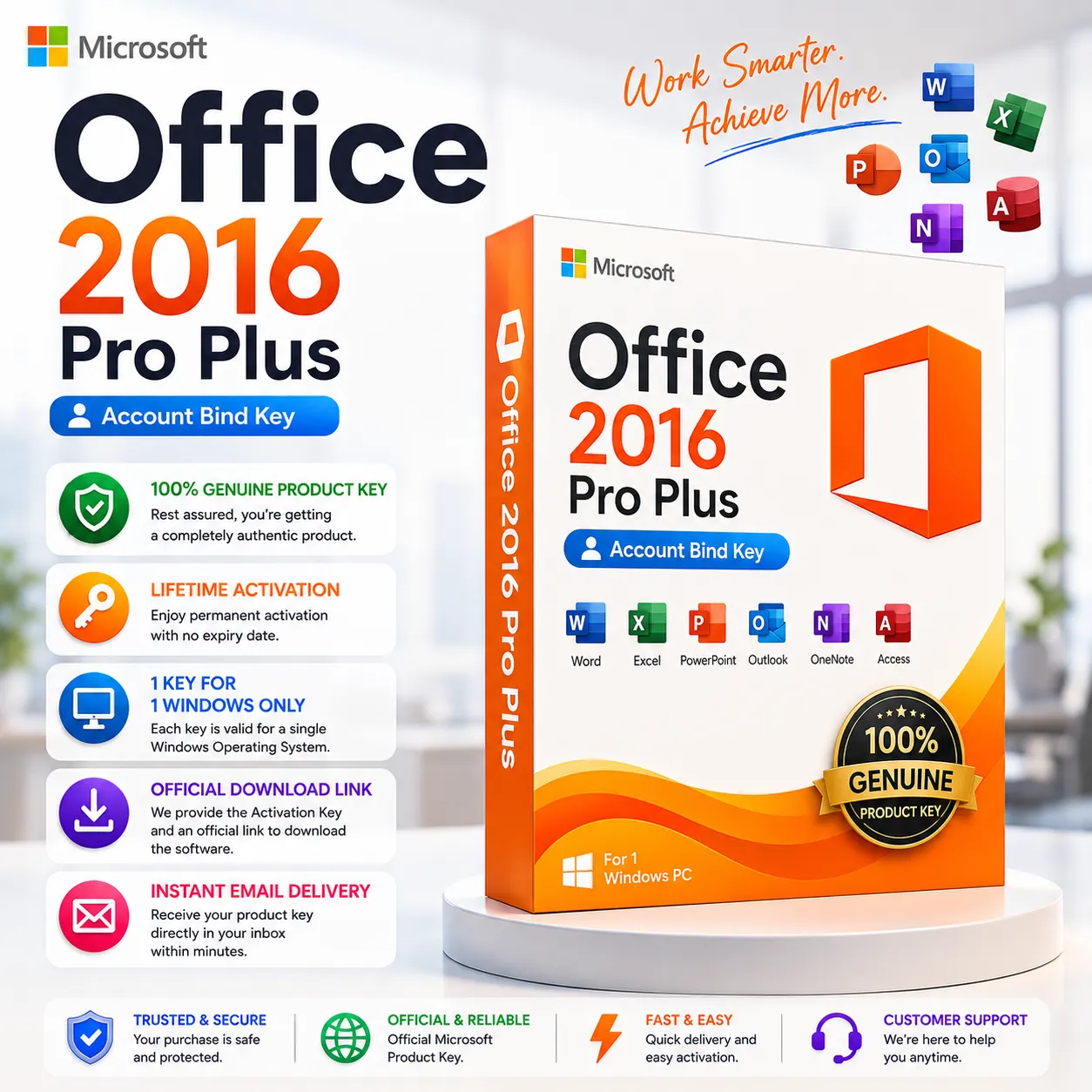 Office 2016 Pro Plus (Account Bind Key)