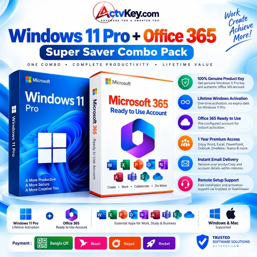 Windows 11 Pro + Microsoft 365 Combo