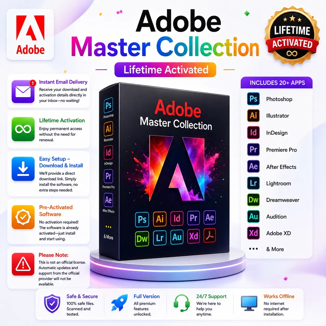 Adobe Master Collection (Lifetime Activated)