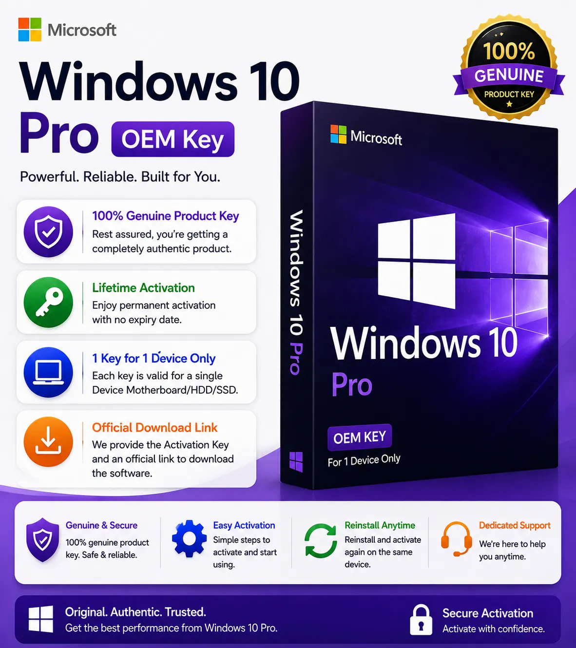 Windows 10 Pro - OEM Activation