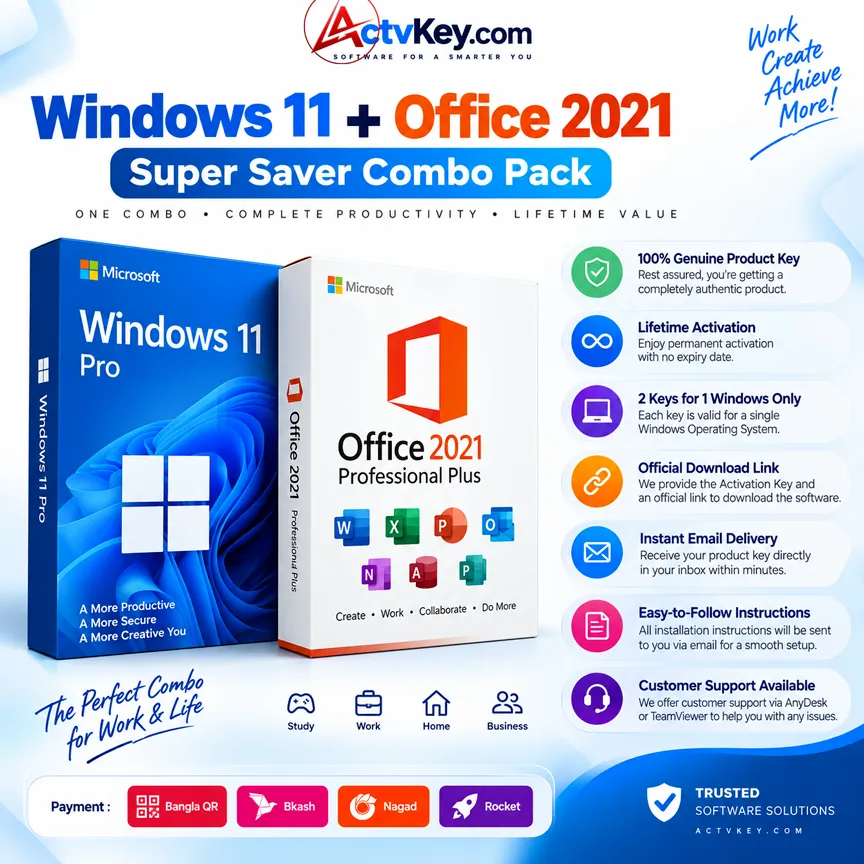 Windows 11 + Office21 (Super Saver Combo Pack)