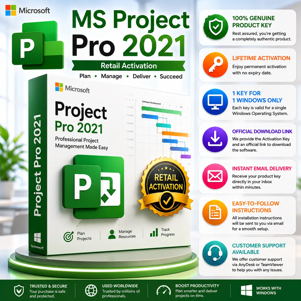 MS Project Pro 2021 - Retail Activation