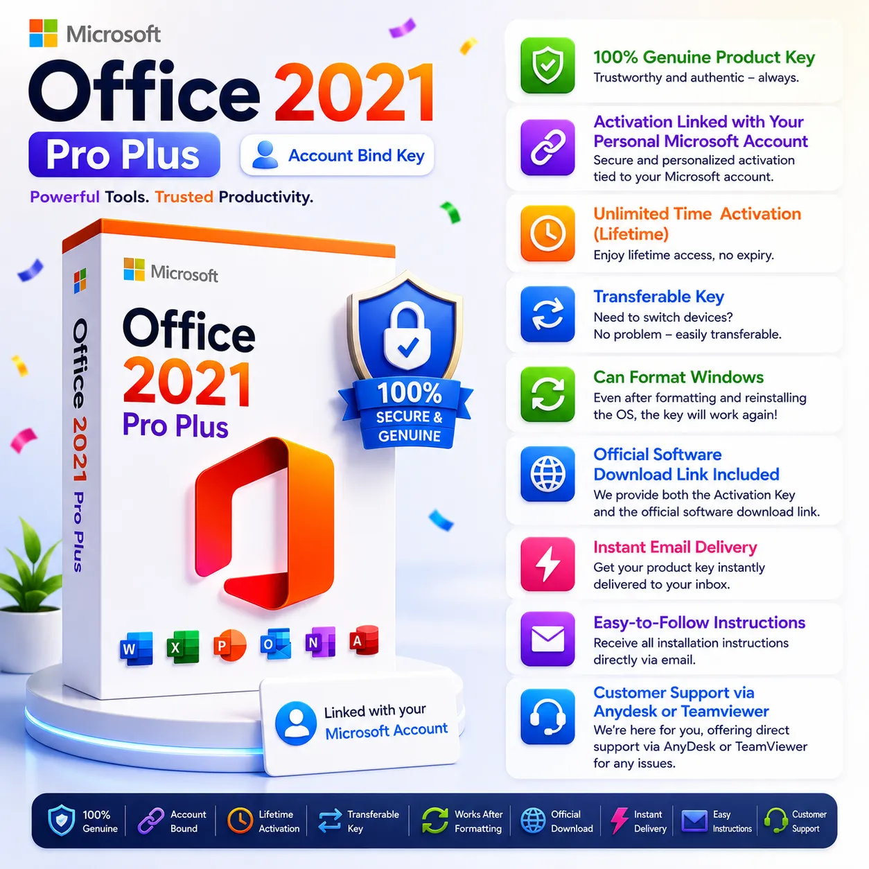 Office 2021 Pro Plus (Account Bind Key)